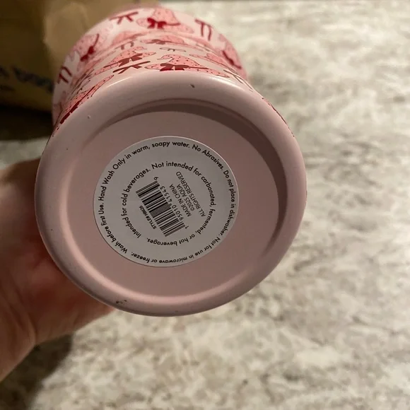 Pink and Red Wizard Hats Print Tumbler NWT - Picture 3 of 4